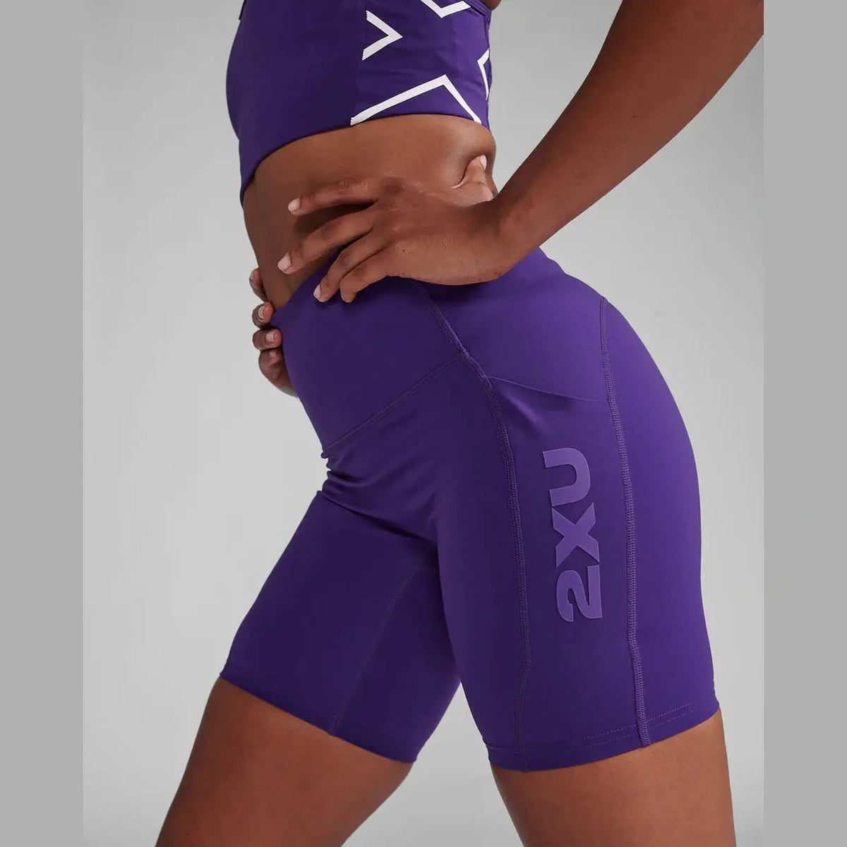2XU Form Stash Hi-Rise Bike Shorts Womens APPAREL - Womens Shorts ACAI/ACAI