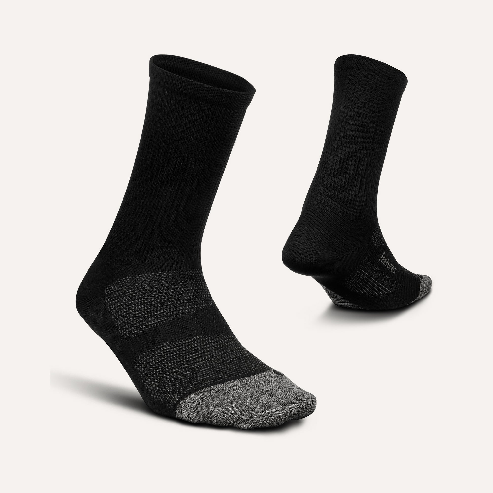Feetures Elite Ultra Light Cushion Mini Crew GEAR - Socks BLACK