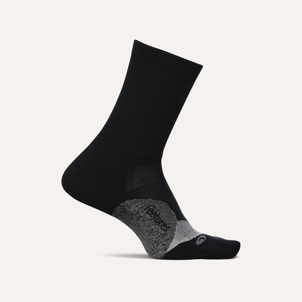 Feetures Elite Light Cushion Mini Crew GEAR - Socks BLACK (GREY SOLE)