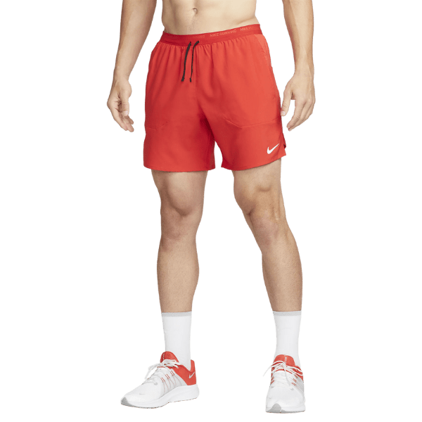 Nike Stride 5 Inch Shorts Mens (STOP - PRE) APPAREL - Mens Shorts RED