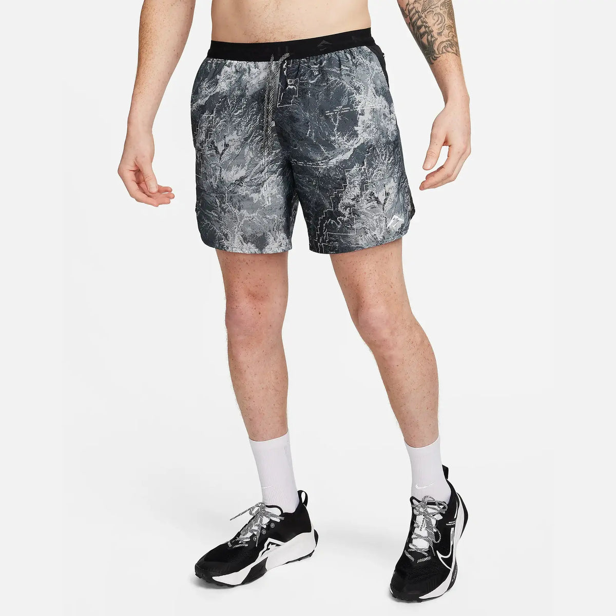 Nike Stride Mens APPAREL - Mens Shorts ANTHRACITE/BLACK/BLACK/SUMMIT WHITE