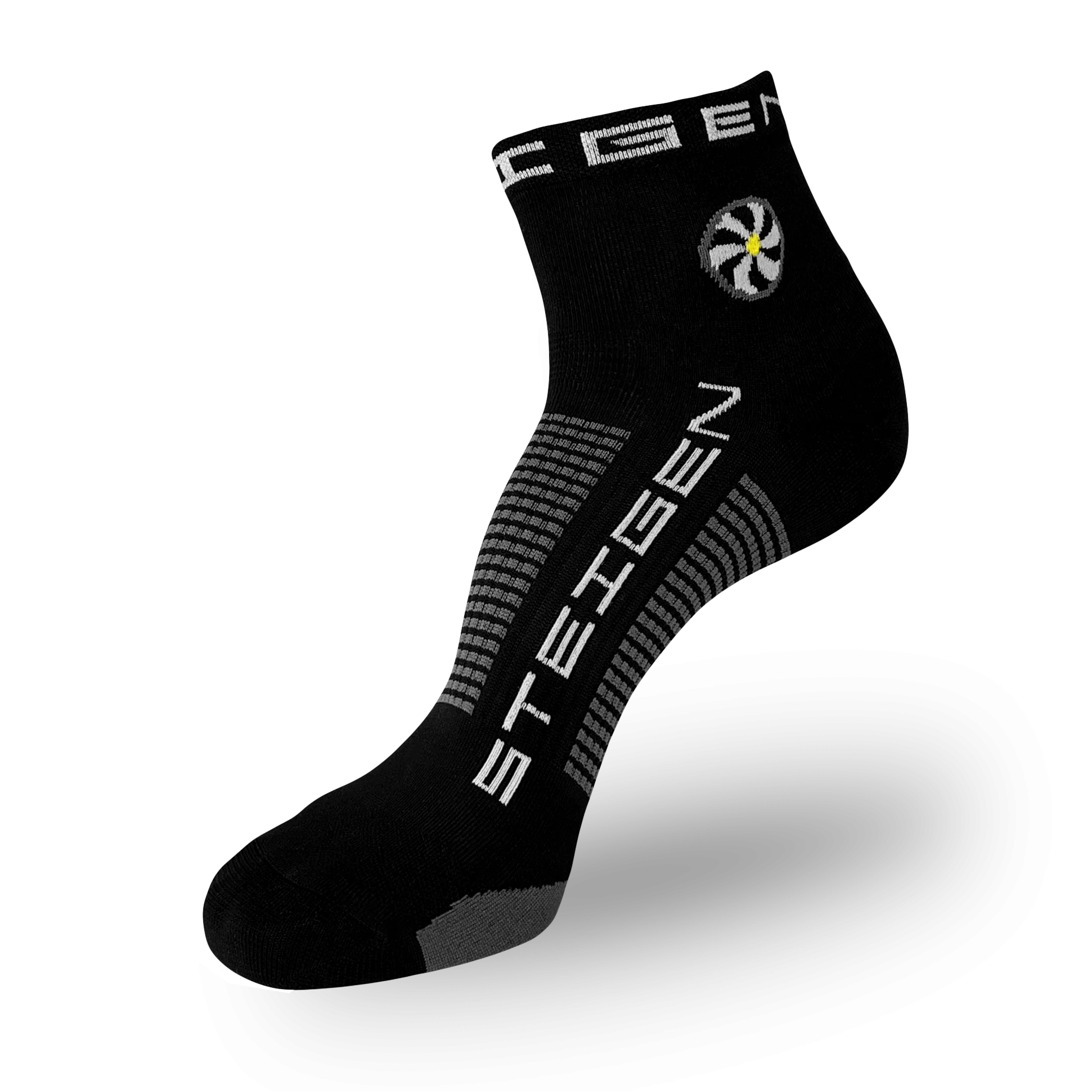 Steigen 1/4 Length Running Socks GEAR - Socks BLACK