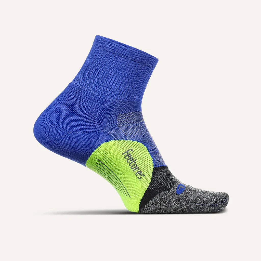 Feetures Elite Light Cushion Quarter GEAR - Socks BOOST BLUE
