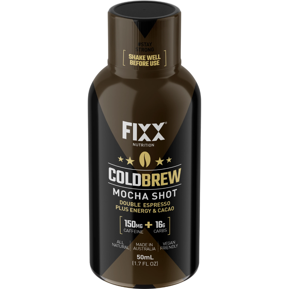 Fixx Nutrition - Cold Brew Coffee Shot NUTRITION - Energy and Recovery Gels MOCHA