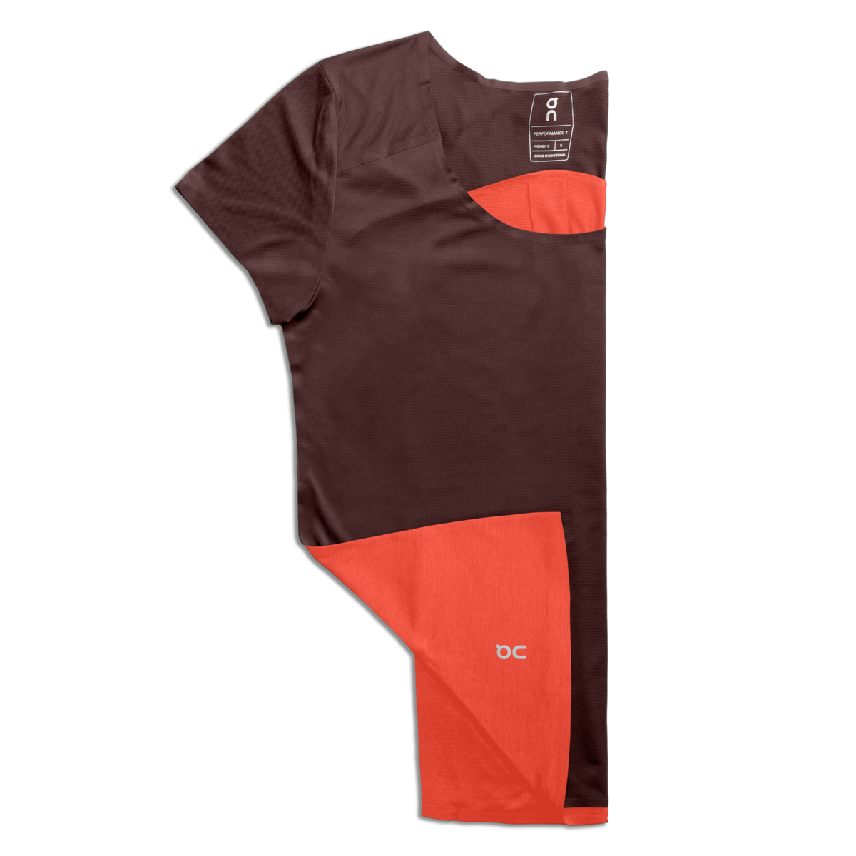 On Performance Tee Womens APPAREL - Womens T-Shirts MULBERRY/SPICE