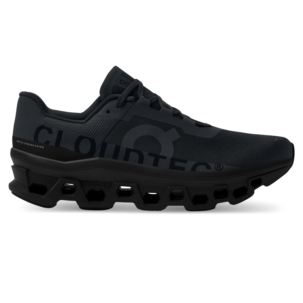 On Cloudmonster Mens FOOTWEAR - Mens Neutral Cushioned ALL BLACK
