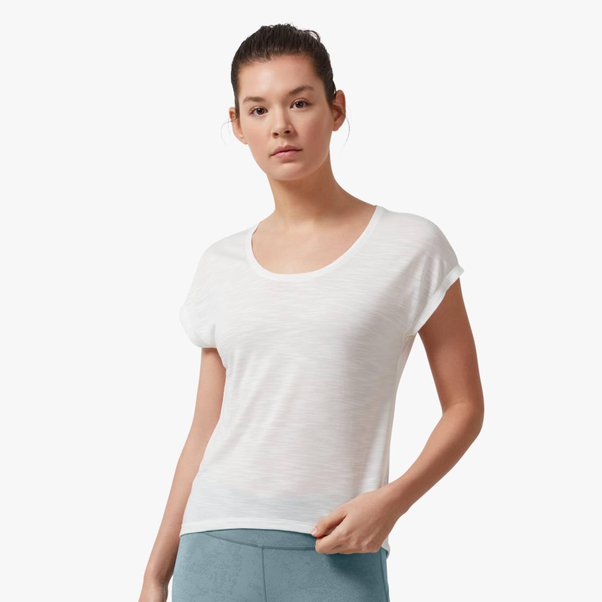 On Tank Tee Flow Womens APPAREL - Womens T-Shirts White