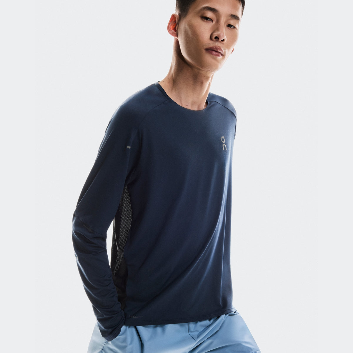 ON Performance Long-T Mens APPAREL - Mens Long Sleeve Tops NAVY/BLACK