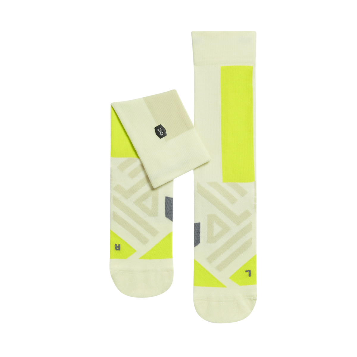 ON High Sock Womens GEAR - Socks SEEDLING/KIWI