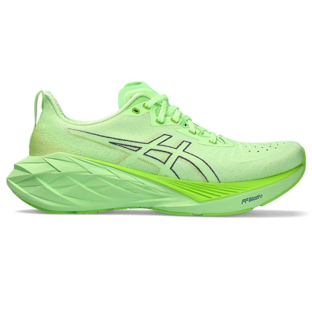 ASICS Novablast 4 Mens FOOTWEAR - Mens Neutral Cushioned ILLUMINATE GREEN/LIME BURST