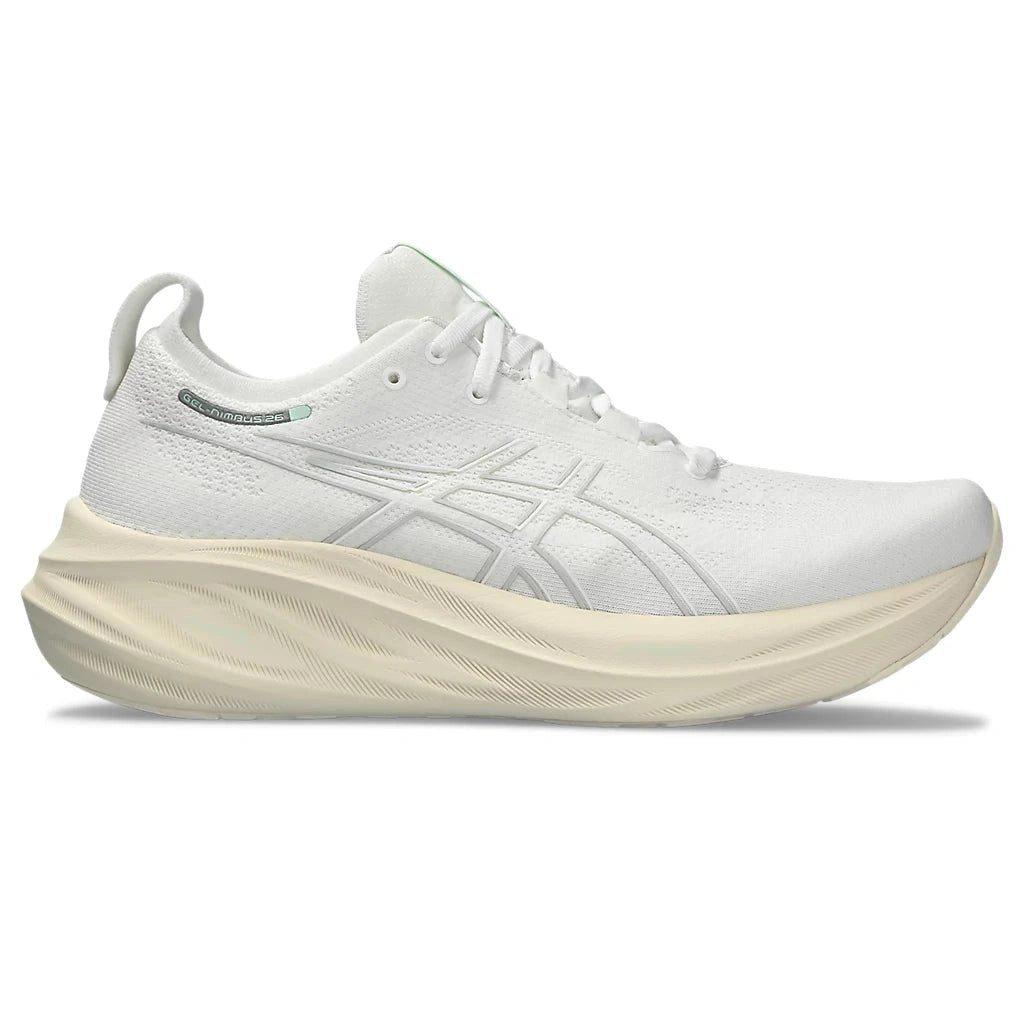 Asics Gel-Nimbus 26 Mens FOOTWEAR - Mens Neutral Cushioned WHITE/WHITE