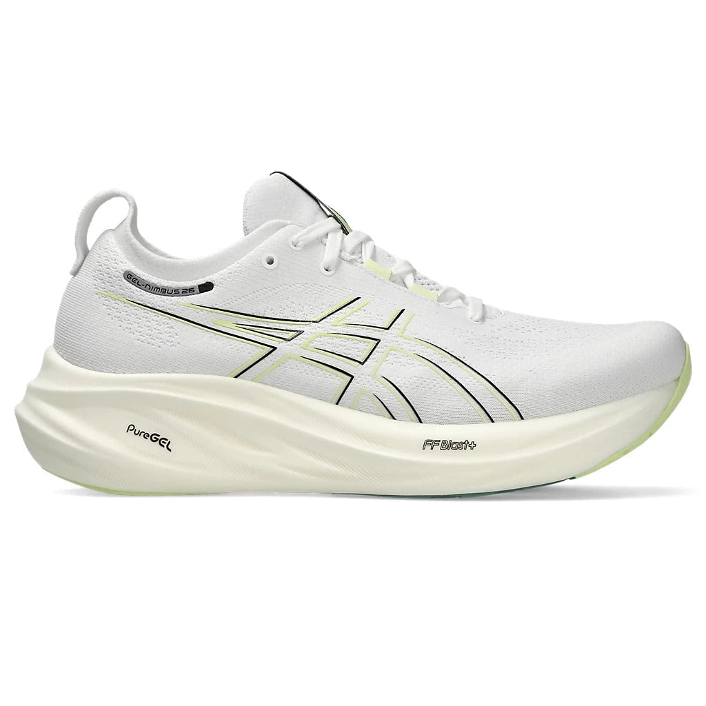 ASICS Gel-Nimbus 26 Mens FOOTWEAR - Mens Neutral Cushioned WHITE/BIRCH