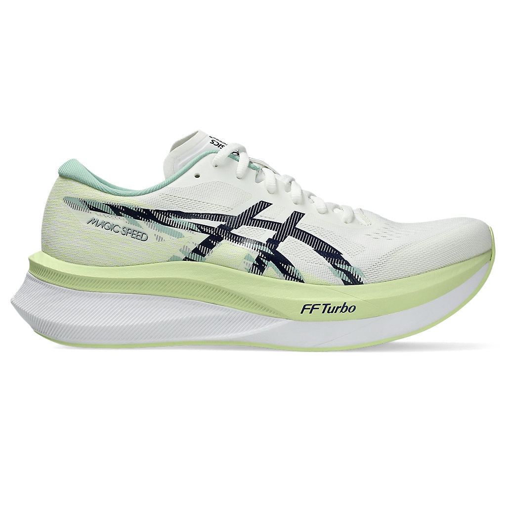 ASICS Magic Speed 4 Mens FOOTWEAR - Mens Carbon Plate WHITE / BLUE EXPANSE