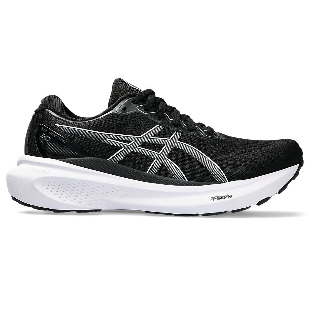 ASICS Gel-Kayano 30 Wide Womens FOOTWEAR - Womens Stability Cushioned BLACK / SHEET ROCK