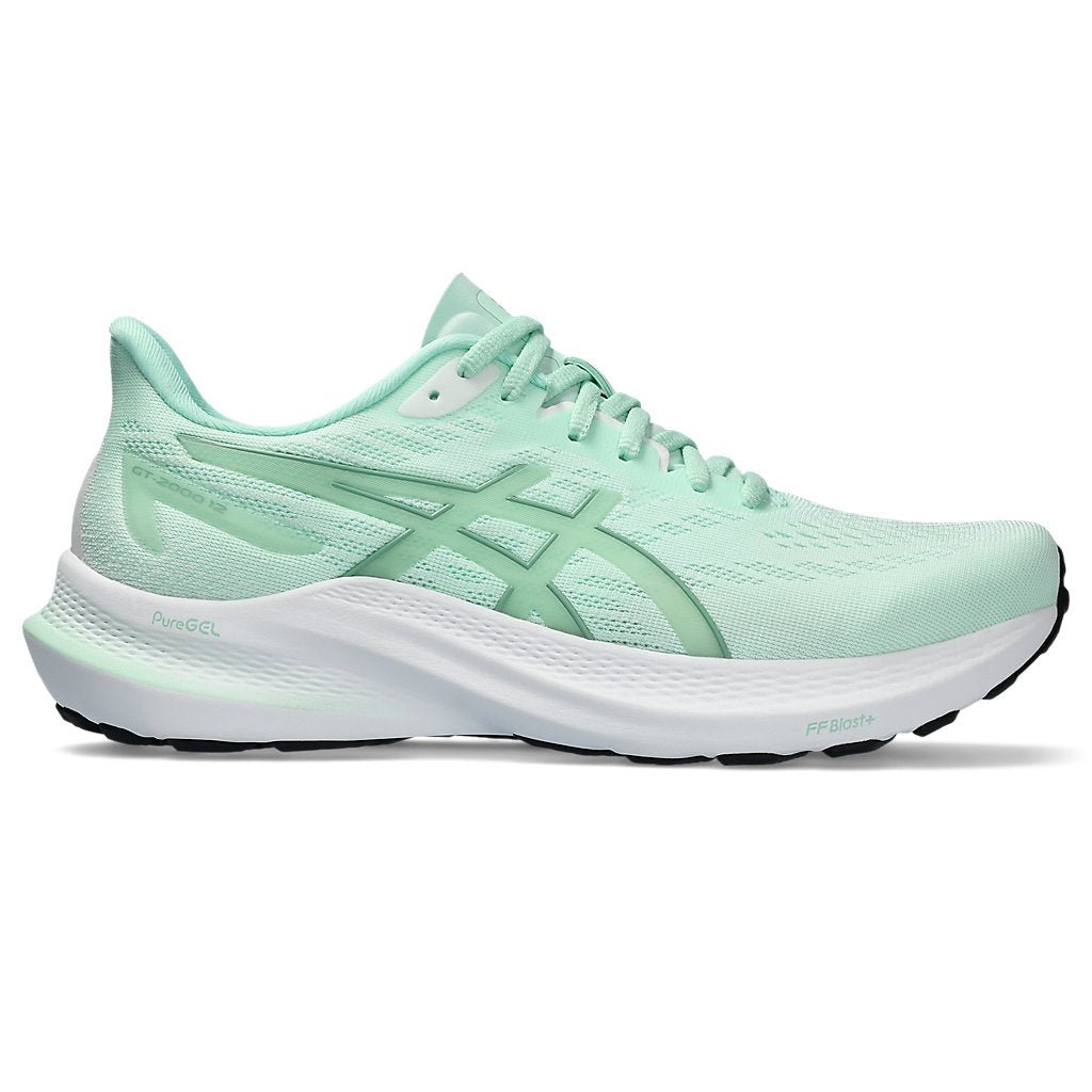 ASICS GT-2000 12 Womens Wide (D) FOOTWEAR - Womens Stability Cushioned MINT TINT/DARK MINT