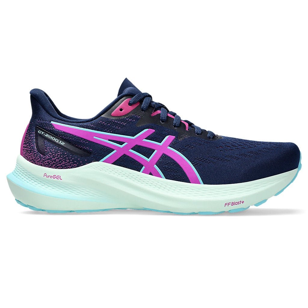 ASICS GT-2000 12 Womens FOOTWEAR - Womens Stability Cushioned BLUE EXPANSE/BOLD MAGENTA