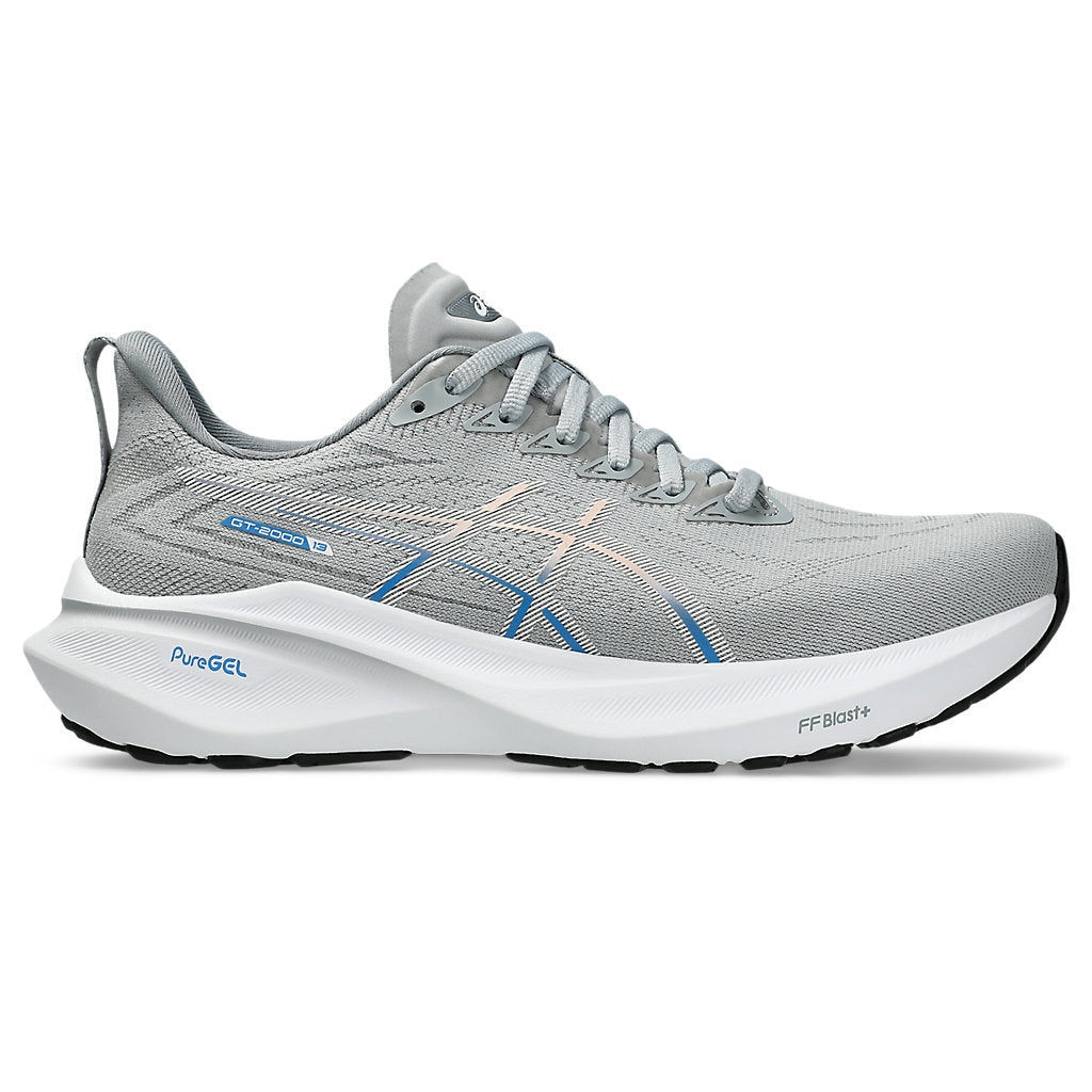 ASICS GT-2000 13 Wide Womens FOOTWEAR - Womens Stability PIEDMONT GREY / WHITE