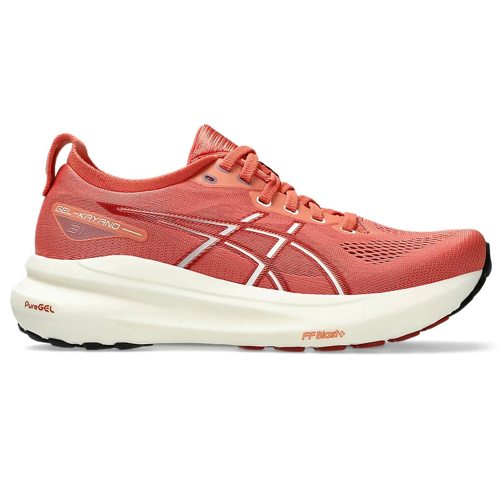 ASICS Gel-Kayano 31 Womens FOOTWEAR - Womens Stability Cushioned DESERT RED / WHITE