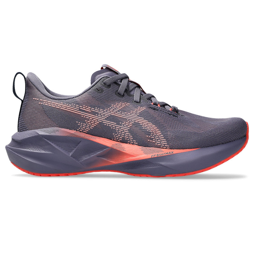 ASICS Novablast 5 Womens FOOTWEAR - Womens Neutral Cushioned GREYISH PURPLE/CORAL REEF