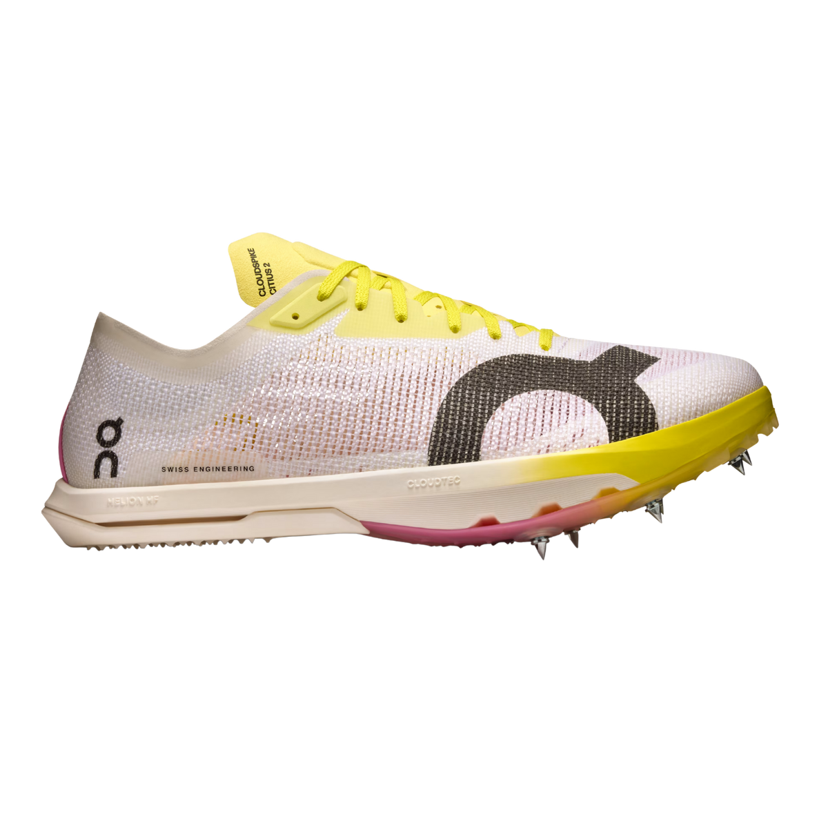 ON Cloudspike Citius 2 Men's FOOTWEAR - Mens Track Spikes WHITE/RASBERRY