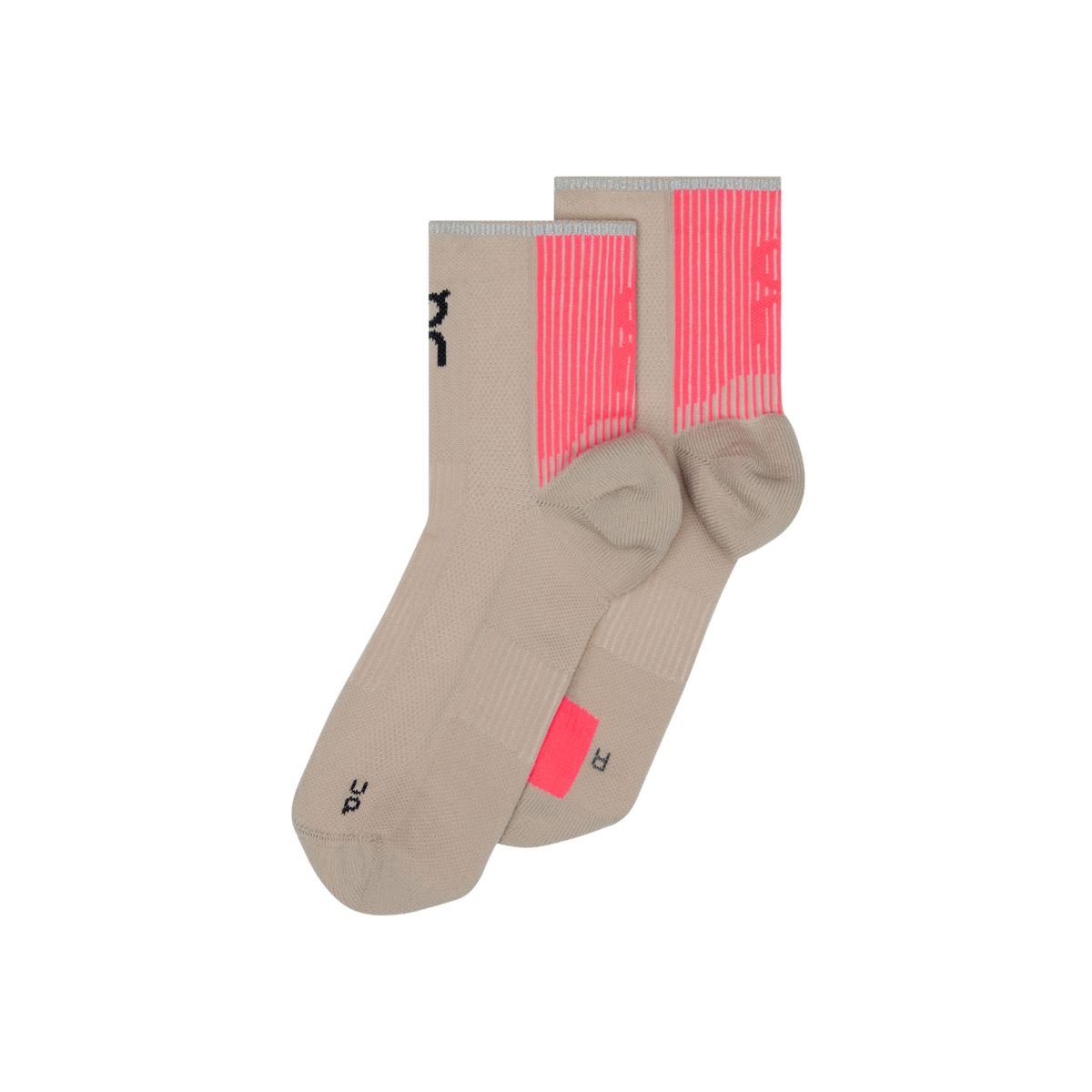 ON Performance Run Mid Sock Unisex GEAR - Socks DESERT/PINK