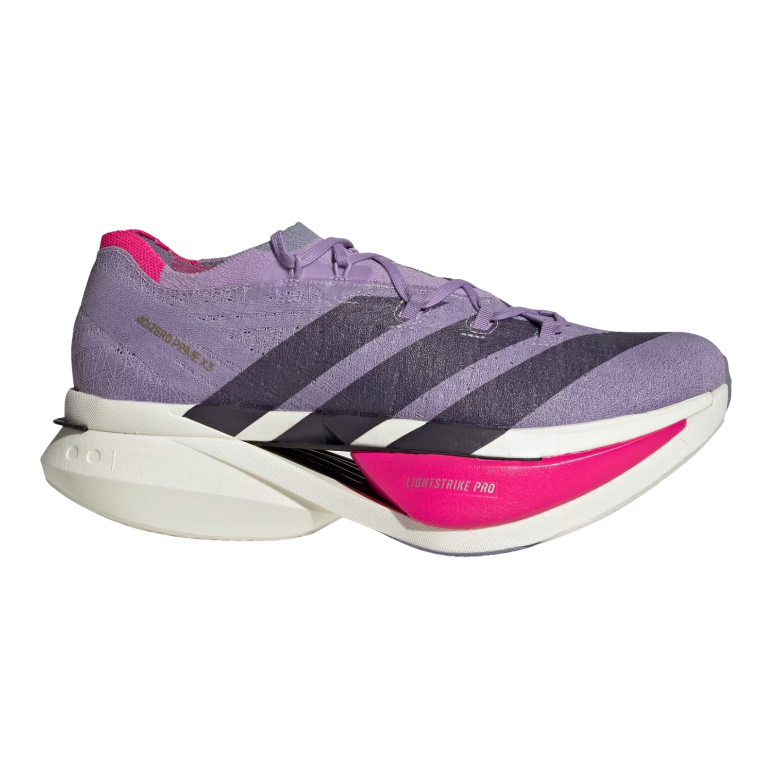 ADIDAS Adizero Prime X 3 Strung Unisex FOOTWEAR - Unisex Carbon Plate POWDER PLUM/AURORA BLACK/SHOCK PINK