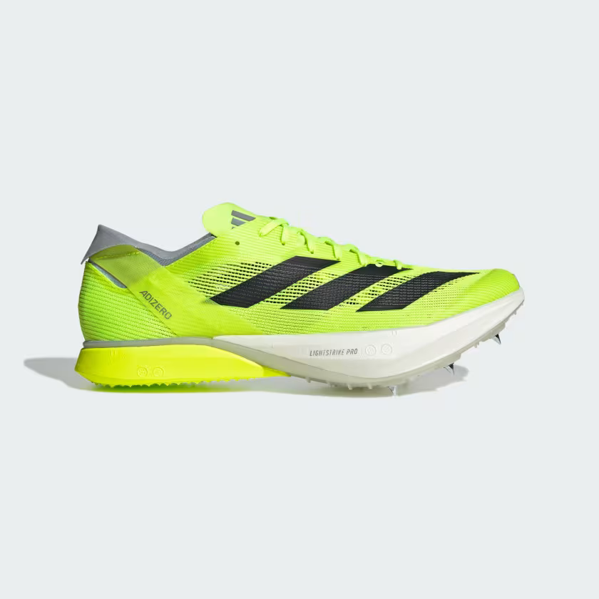ADIDAS Adizero Avanti Unisex FOOTWEAR - Unisex Track Spikes LUCID LEMON/CORE BLACK/HALO SILVER