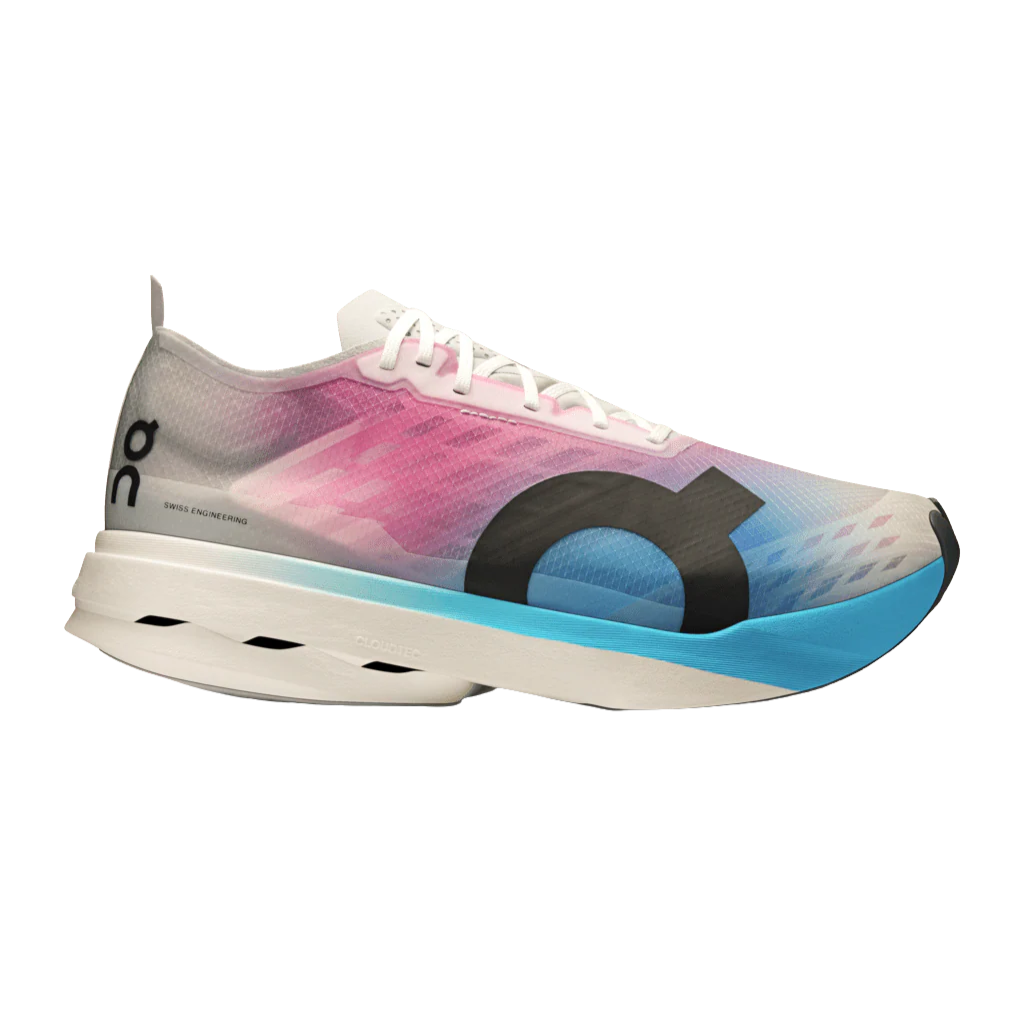 ON Cloudboom Strike Womens FOOTWEAR - Womens Carbon Plate WHITE/HORIZON