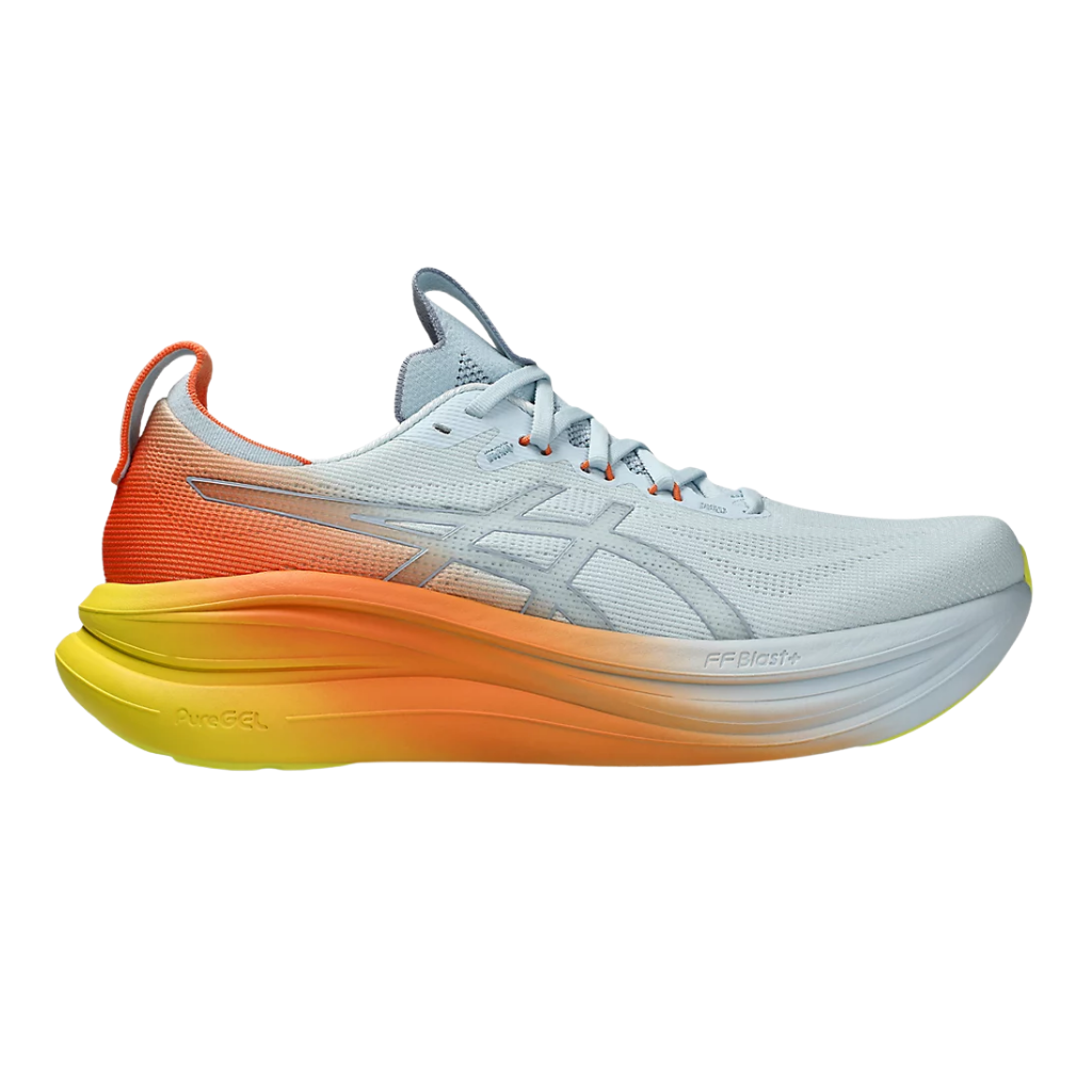 ASICS GEL-Nimbus 28 Mens FOOTWEAR - Mens Neutral Cushioned SKY/SUN PEACH