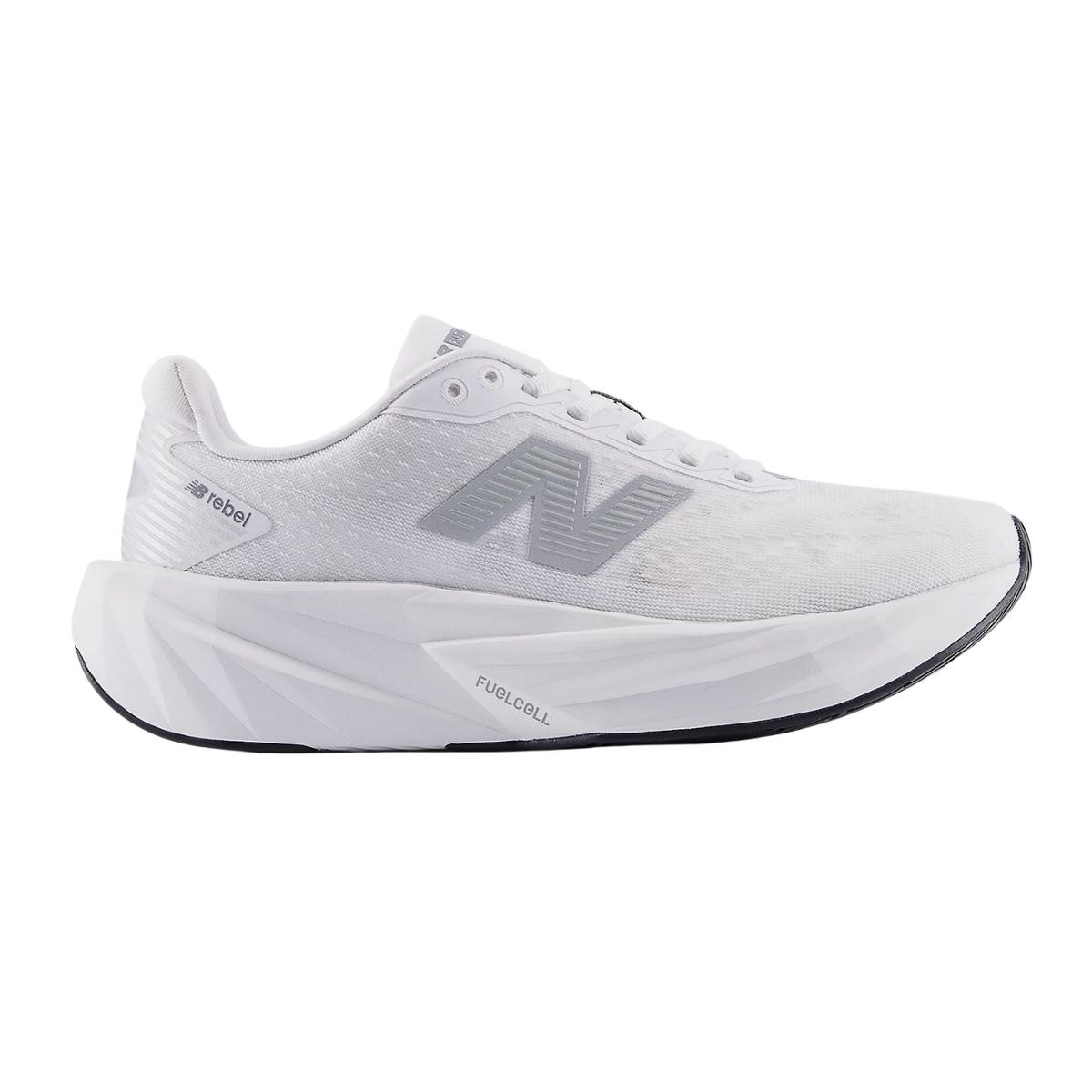 NEW BALANCE FuelCell Rebel V5 Womens FOOTWEAR - Womens Neutral Cushioned WHITE WITH BLACK