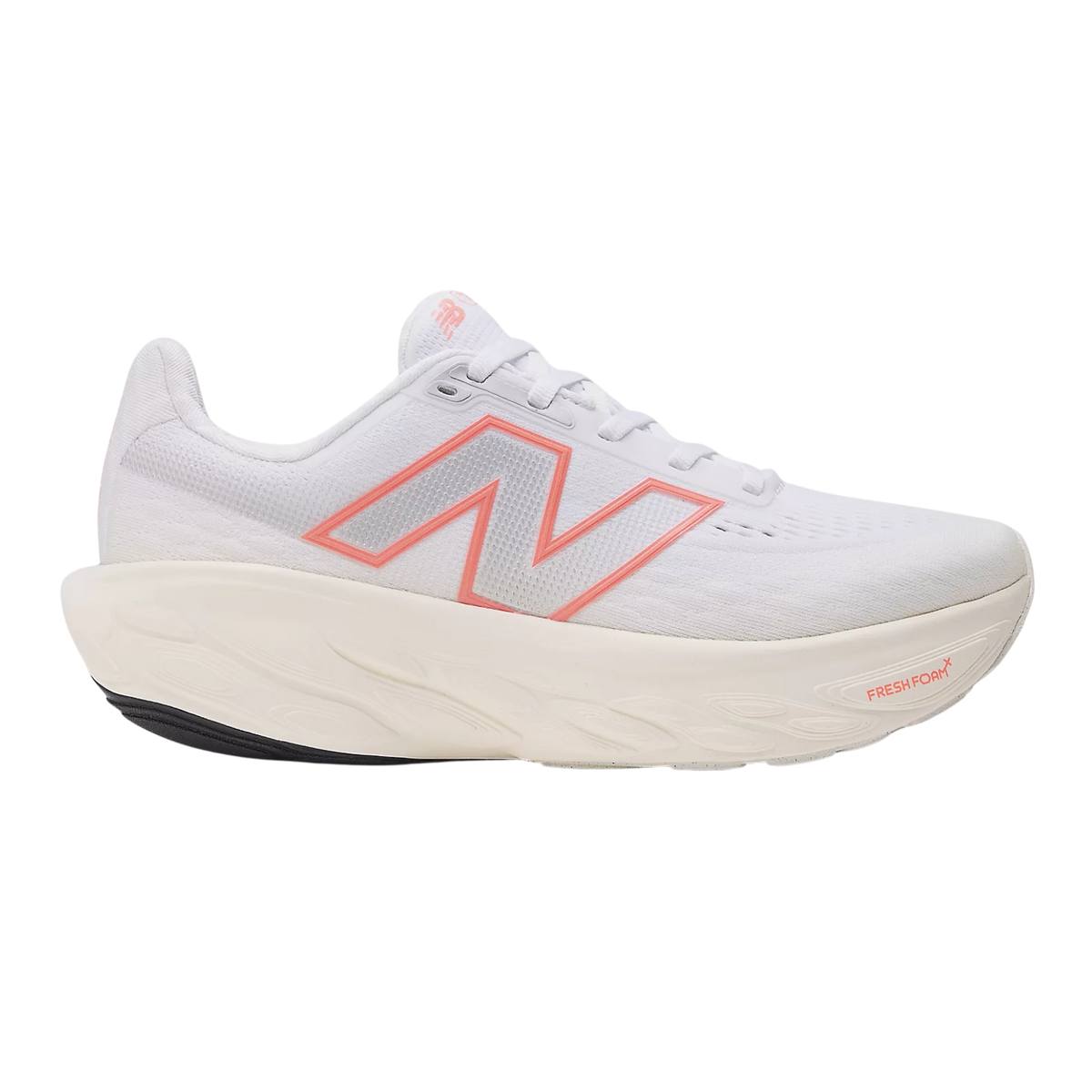 NEW BALANCE Fresh Foam X 1080 V14 Womens FOOTWEAR - Womens Neutral Cushioned WHITE/ANGORA/URGENT RED