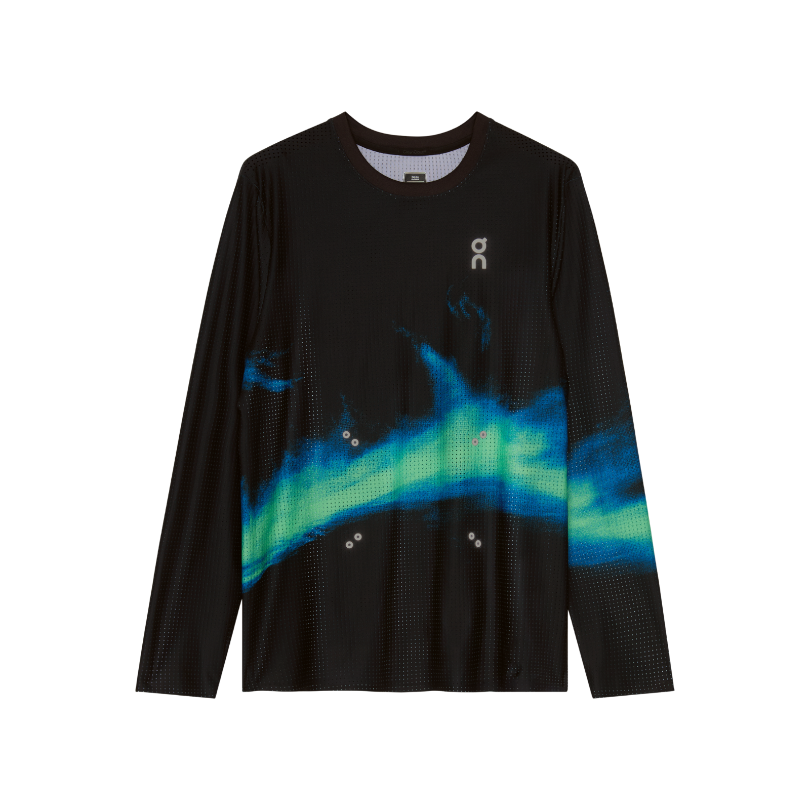 ON Pace Mesh Long-T Mens APPAREL - Mens Long Sleeve Tops BLACK/HORIZON