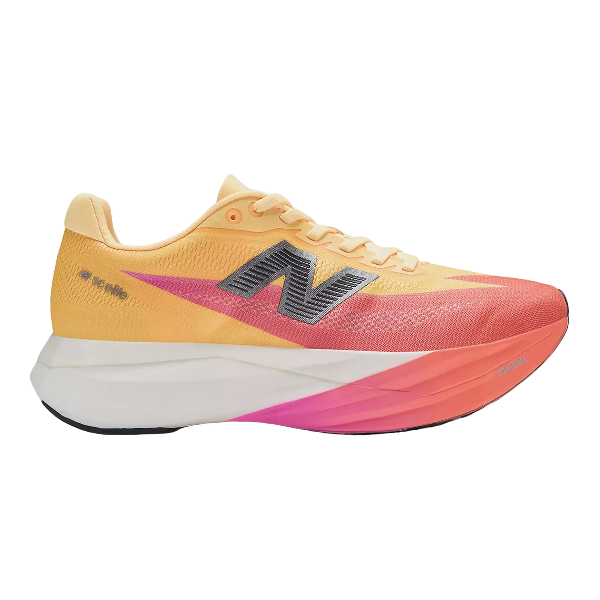 NEW BALANCE FuelCell SuperComp Elite v5 Womens FOOTWEAR - Womens Carbon Plate TANGERINE HEAT / WHITE PEACH / PINK HEAT