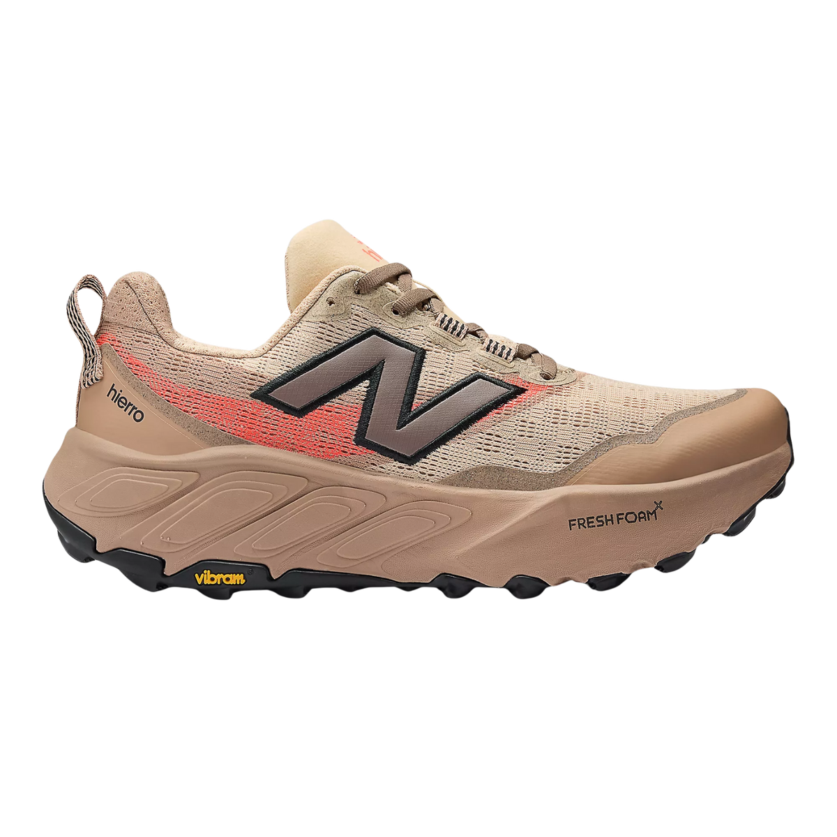 NEW BALANCE Fresh Foam X Hierro v9 Mens FOOTWEAR - Mens Trail DESERT CLAY/EARTH SHADOW/URGENT RED