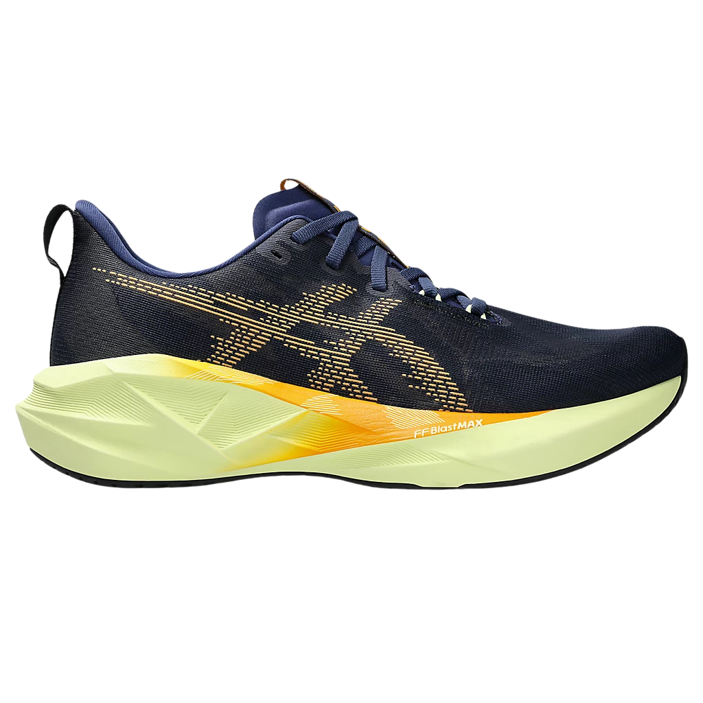 ASICS Novablast 5 Mens FOOTWEAR - Mens Neutral Cushioned INDIGO BLUE/AMBER