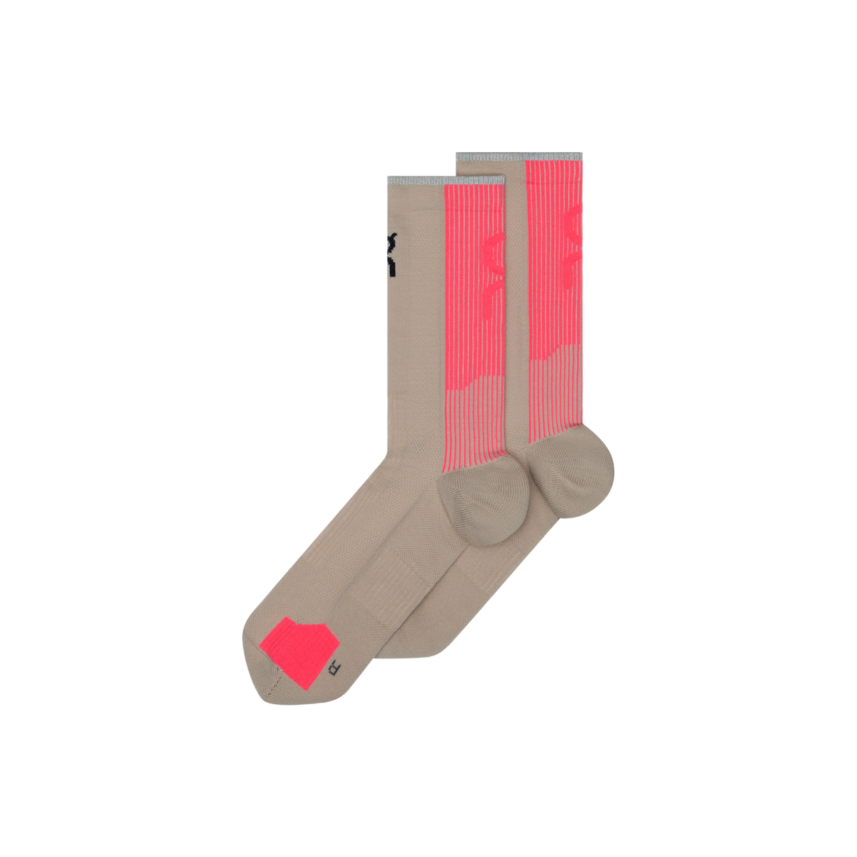 ON Performance Run High Sock Unisex GEAR - Socks DESERT/PINK