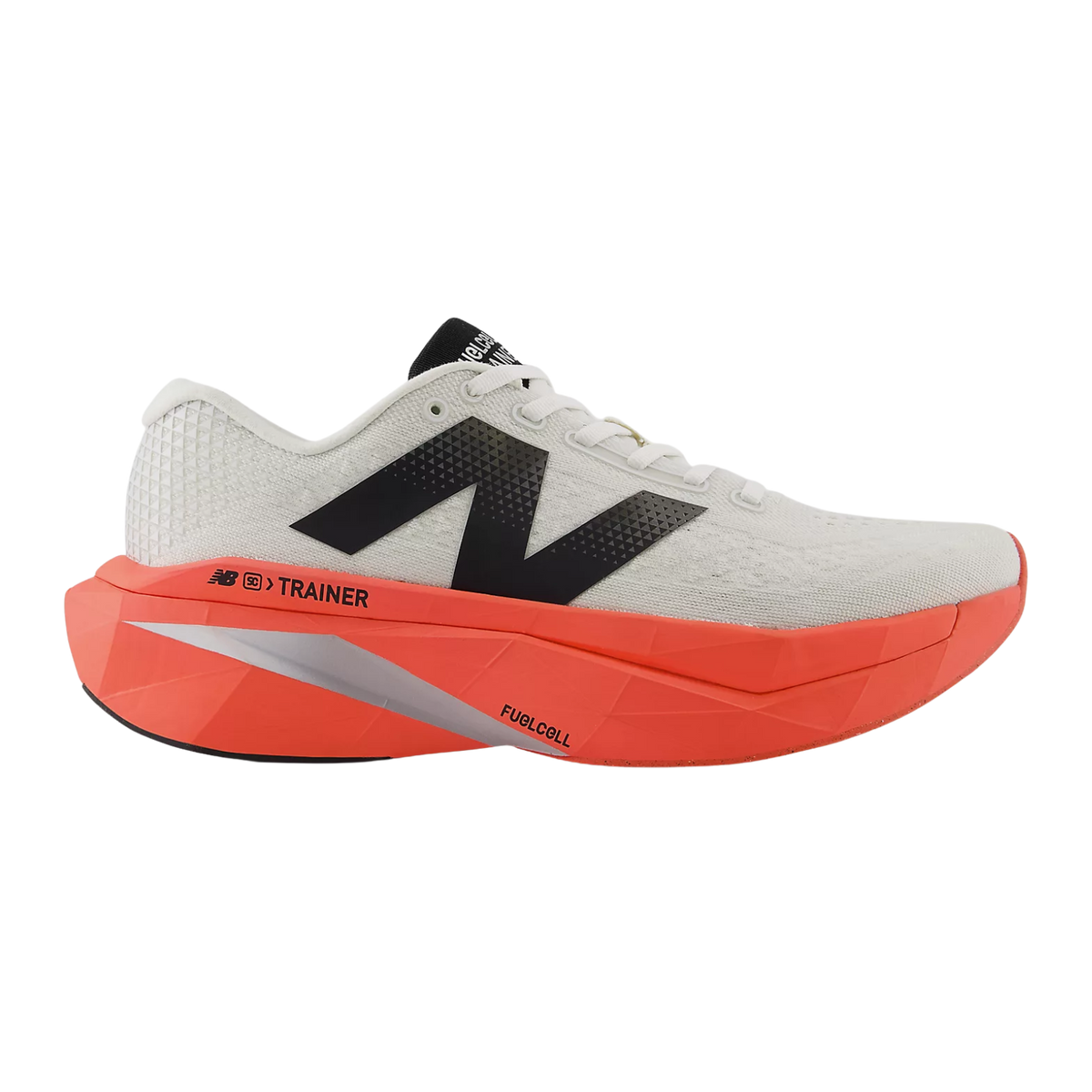 NEW BALANCE FuelCell SuperComp Trainer v3 Mens FOOTWEAR - Mens Carbon Plate URGENT RED/SEA SALT BLACK