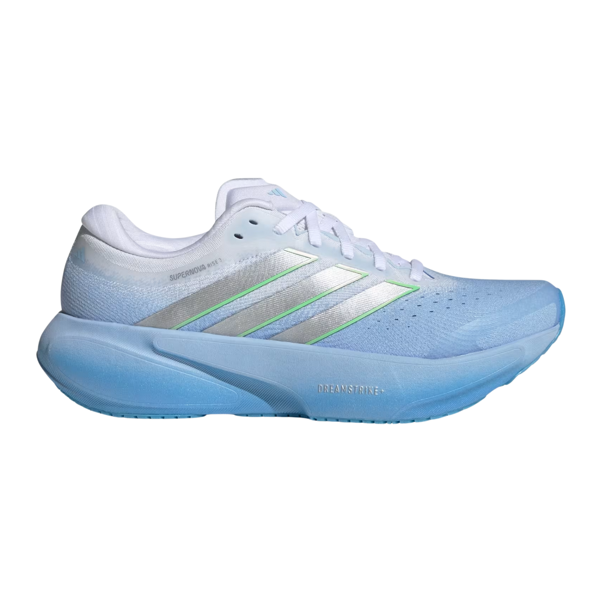 ADIDAS Supernova Rise 3 Womens FOOTWEAR - Womens Neutral Cushioned GLOW BLUE/SILVER METALLIC/CLOUD WHITE