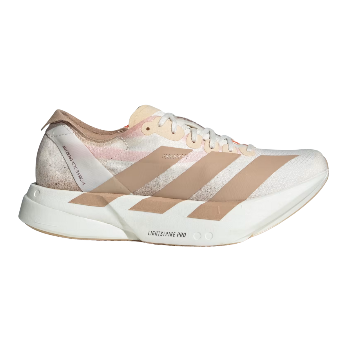 ADIDAS Adizero Adios Pro 4 Womens FOOTWEAR - Womens Carbon Plate CHALK WHITE/ WARM SANDSTONE/SEMI IMPACT ORANGE