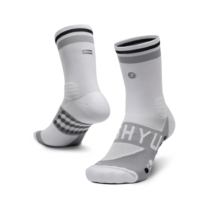 SHYU Racing Crew Sock GEAR - Socks WHITE / GREY / BLACK