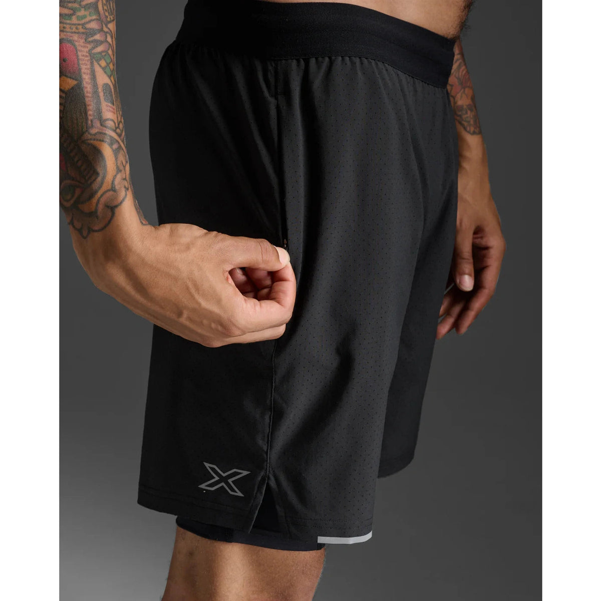 2XU Aero 2-In-1 7 Inch Shorts Mens APPAREL - Mens Shorts 