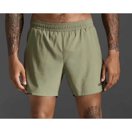 2XU Aero 5 Inch Shorts Mens APPAREL - Mens Shorts HUNTER/BLACK REFLECTIVE