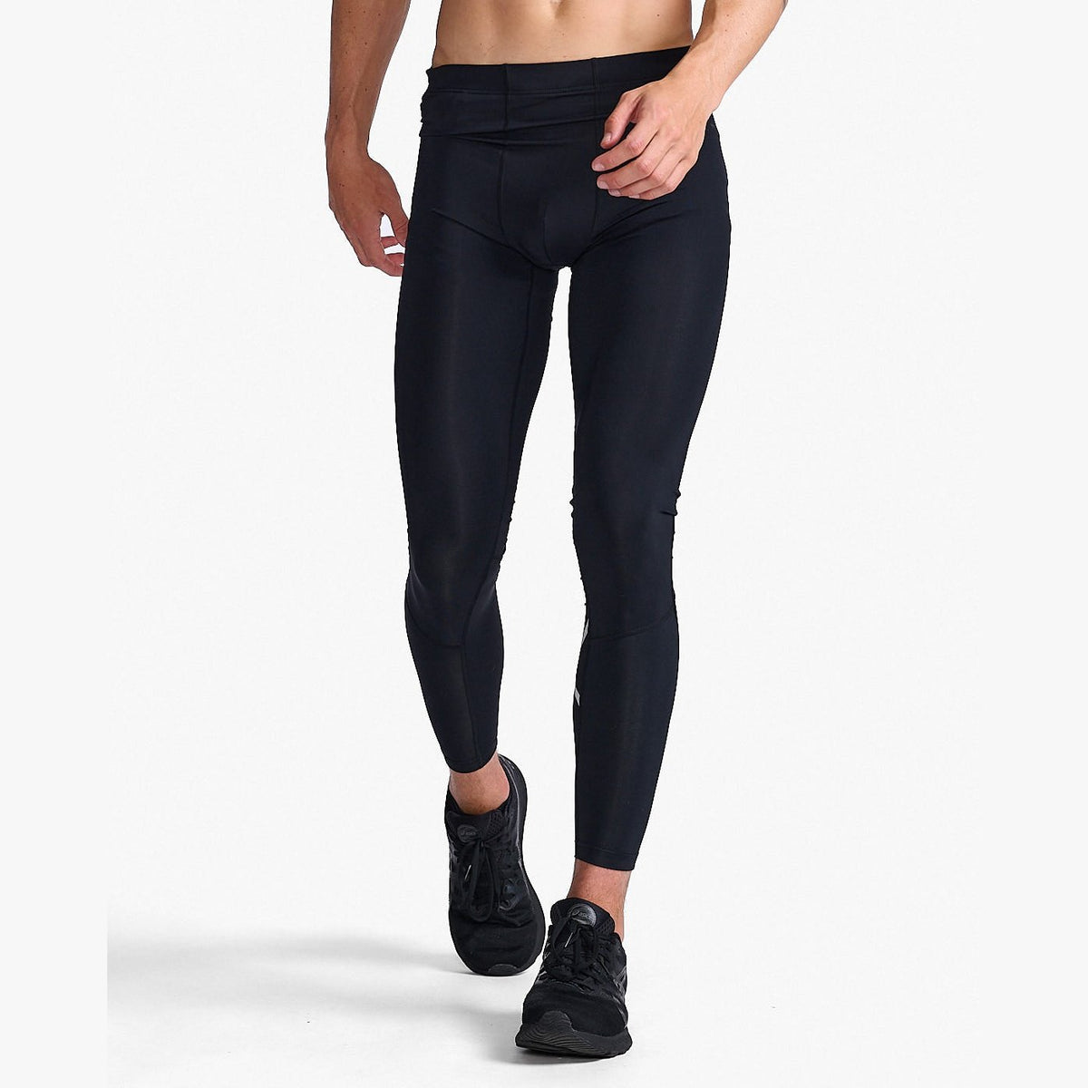 2XU Aero Compression Tights Mens APPAREL - Mens Compression Tights BLACK/ SILVER REFLECTIVE