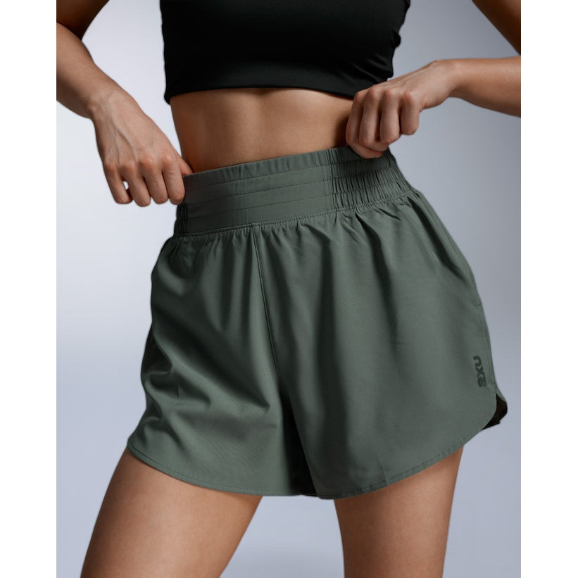 2XU Aero Hi-Rise 4 Inch Shorts Womens APPAREL - Womens Shorts