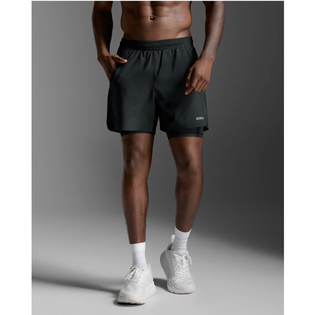 2XU Aero Mesh 2-in-1 5 Inch Short Mens APPAREL - Mens Shorts