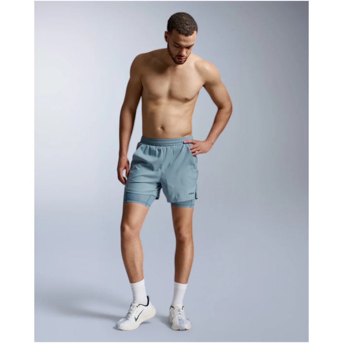 2XU Aero Mesh 2-in-1 5 Inch Short Mens APPAREL - Mens Shorts