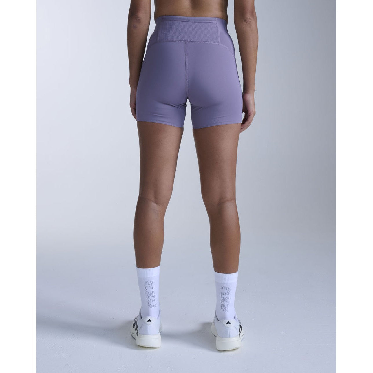 2XU Aero Mesh Hi-Rise Compression 4" Shorts Women's APPAREL - Womens Shorts DUSTED GRAPE/GRAPE REFLECTIVE