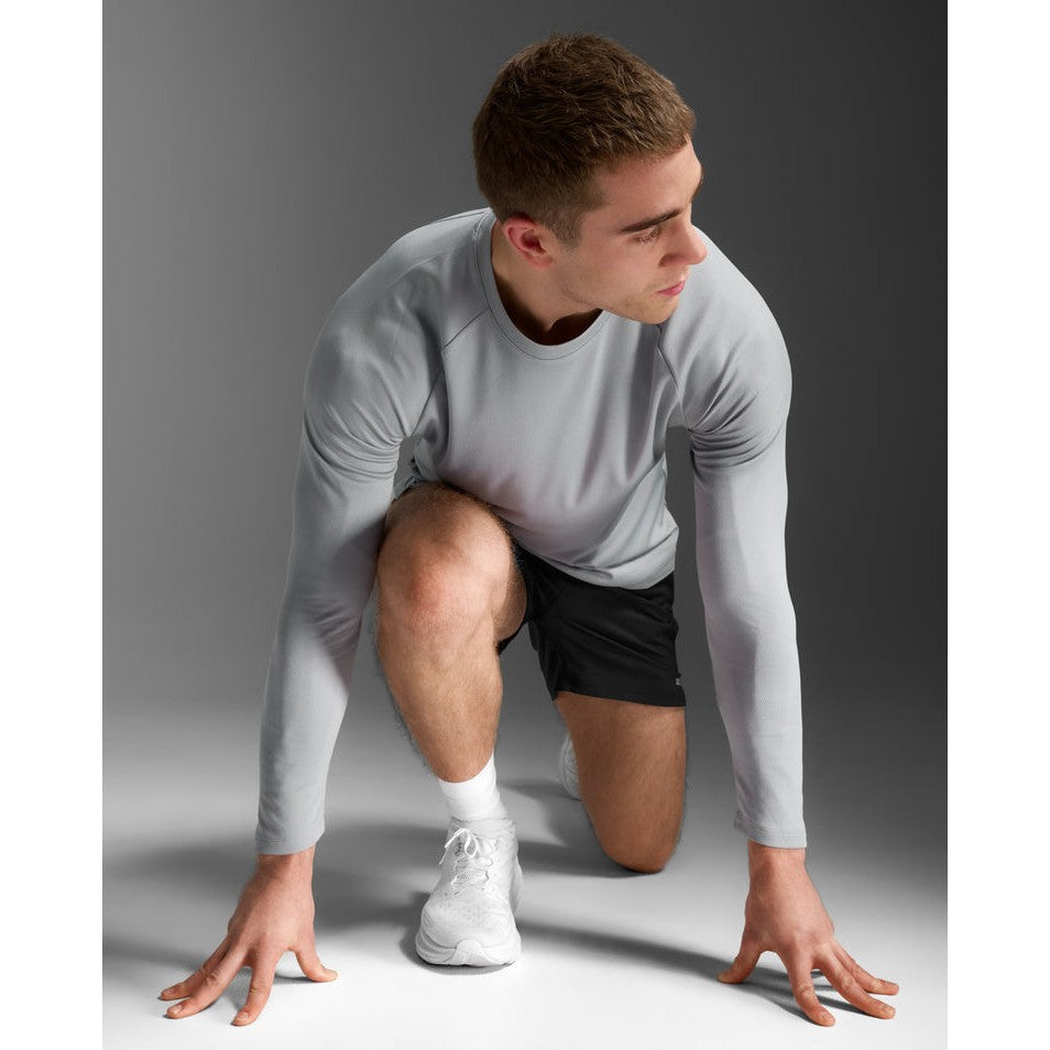 2XU Aero Mesh Long Sleeve Mens APPAREL - Mens Long Sleeve Tops