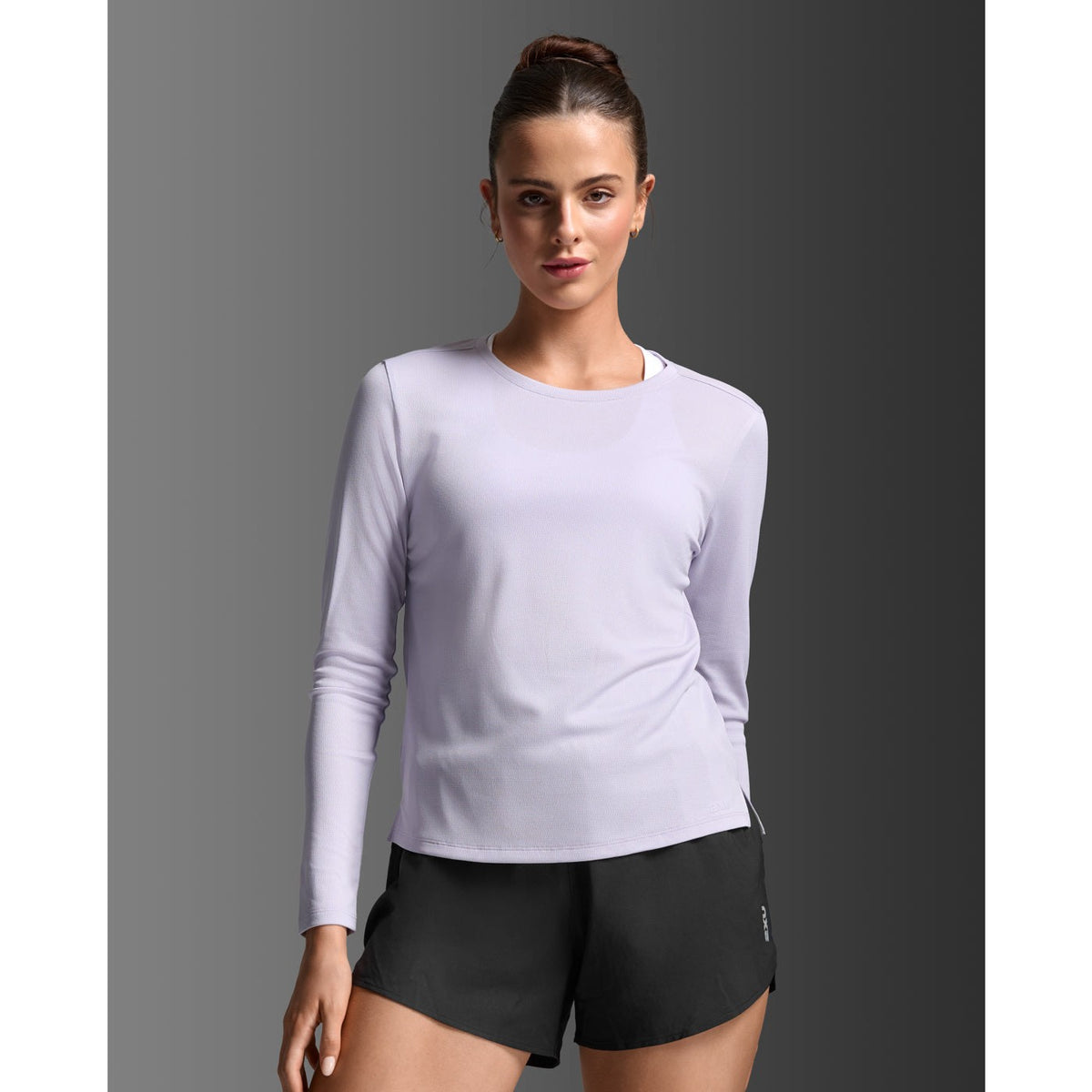 2XU Aero Mesh Long Sleeve Womens APPAREL - Womens T-Shirts VIRTUAL VIOLET/VIOLET REFLECTIVE