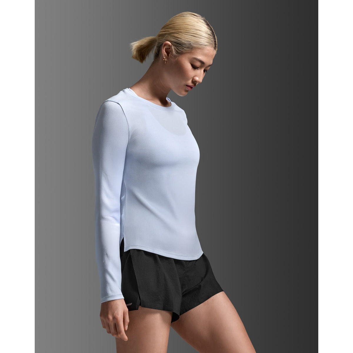 2XU Aero Mesh Long Sleeve Women's APPAREL - Womens T-Shirts HALOGEN/HALOGEN REFLECTIVE